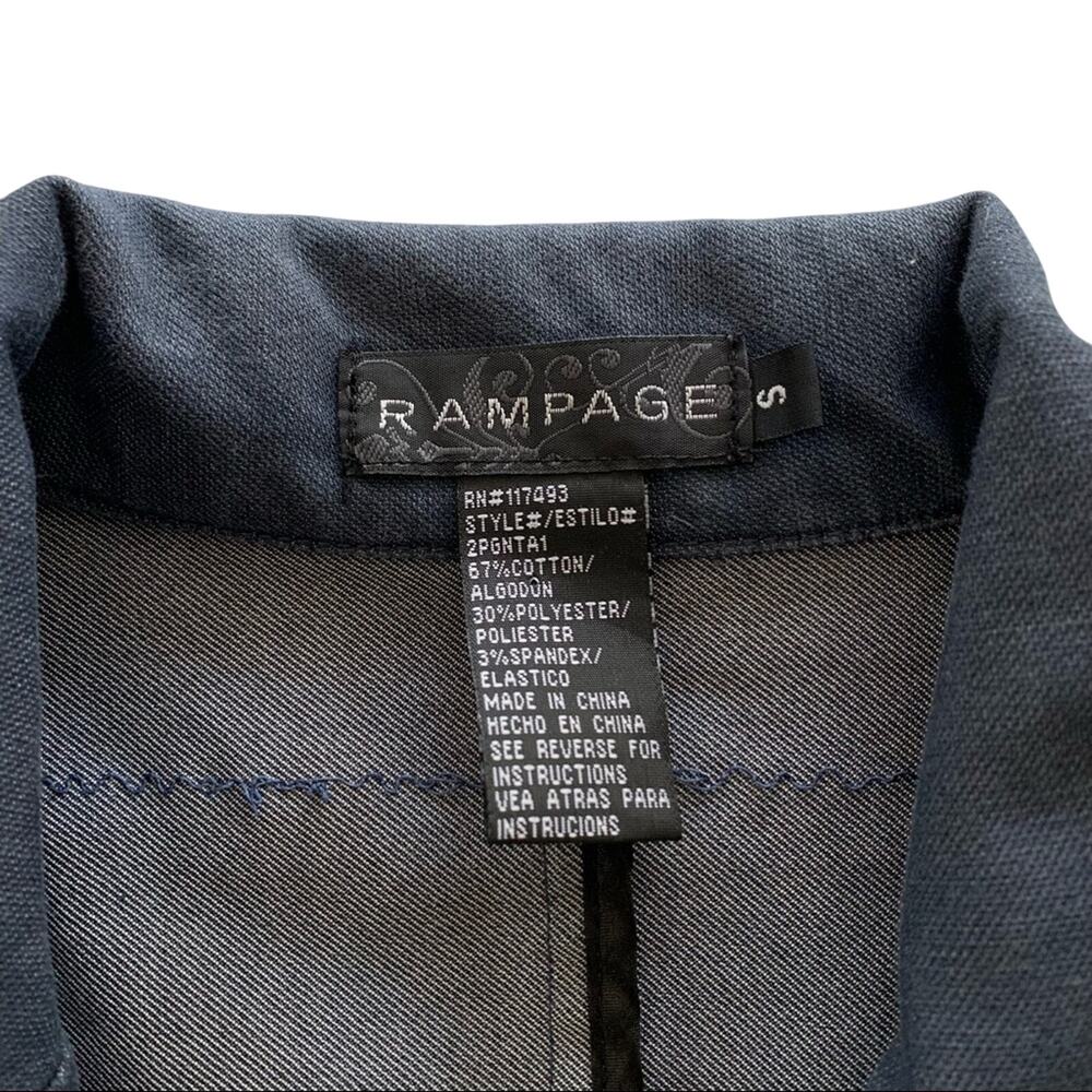 Reworked Britney Spears Y2K Graphic Upcycled Denim Blazer Jacket Women's Small - Picture 3 of 8